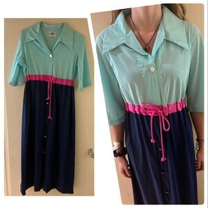 1960s Butterfield 8 colorblock dress